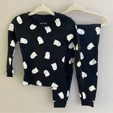BAMBOO PAJAMA SET GHOSTS 12-18M