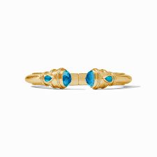 CANNES CUFF GOLD IRIDESCENT LONDON BLUE