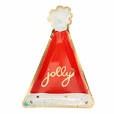HAT SALAD PLATE JOLLY HOLIDAY