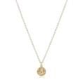 GOLD NECKLACE RESPECT SMALL DISC L