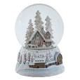 120MM SNOWY HOUSE WATERGLOBE