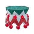 4&quot; HOLLYWOOD RED/GREEN/WHITE GLITTER STAND