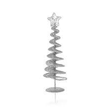8&quot; SWIRL WIRE TREE SILVER