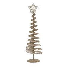 11&quot; SWIRL WIRE TREE GOLD