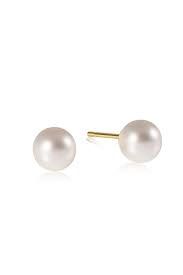CLASSIC 6MM BALL STUD PEARL