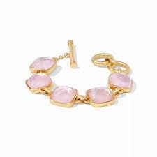 CATALINA STONE BRACELET GOLD IRIDESCENT ROSE