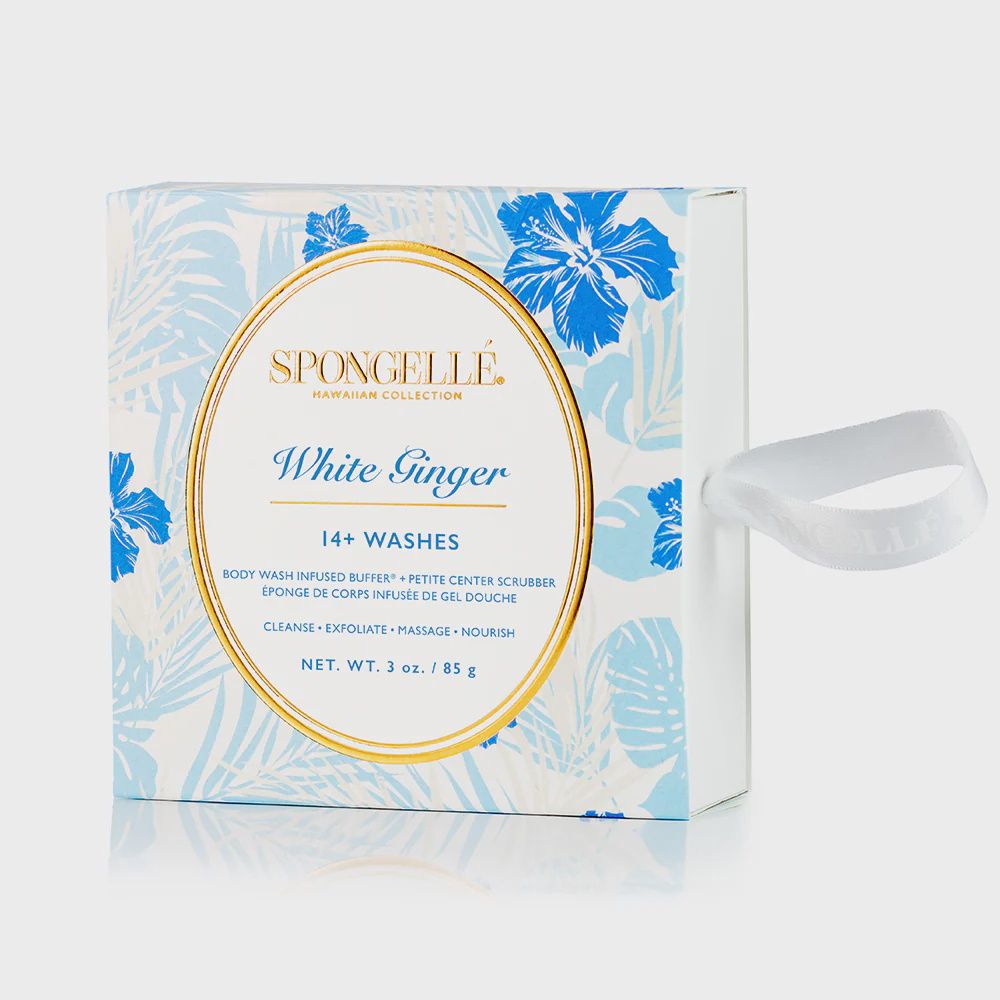 SPONGELLE WHITE GINGER BODY BUFFER HAWAIIAN COLLECTION