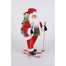 LIGHTED SKI SANTA