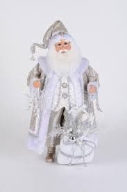 LIGHTED WHITE CHRISTMAS SANTA
