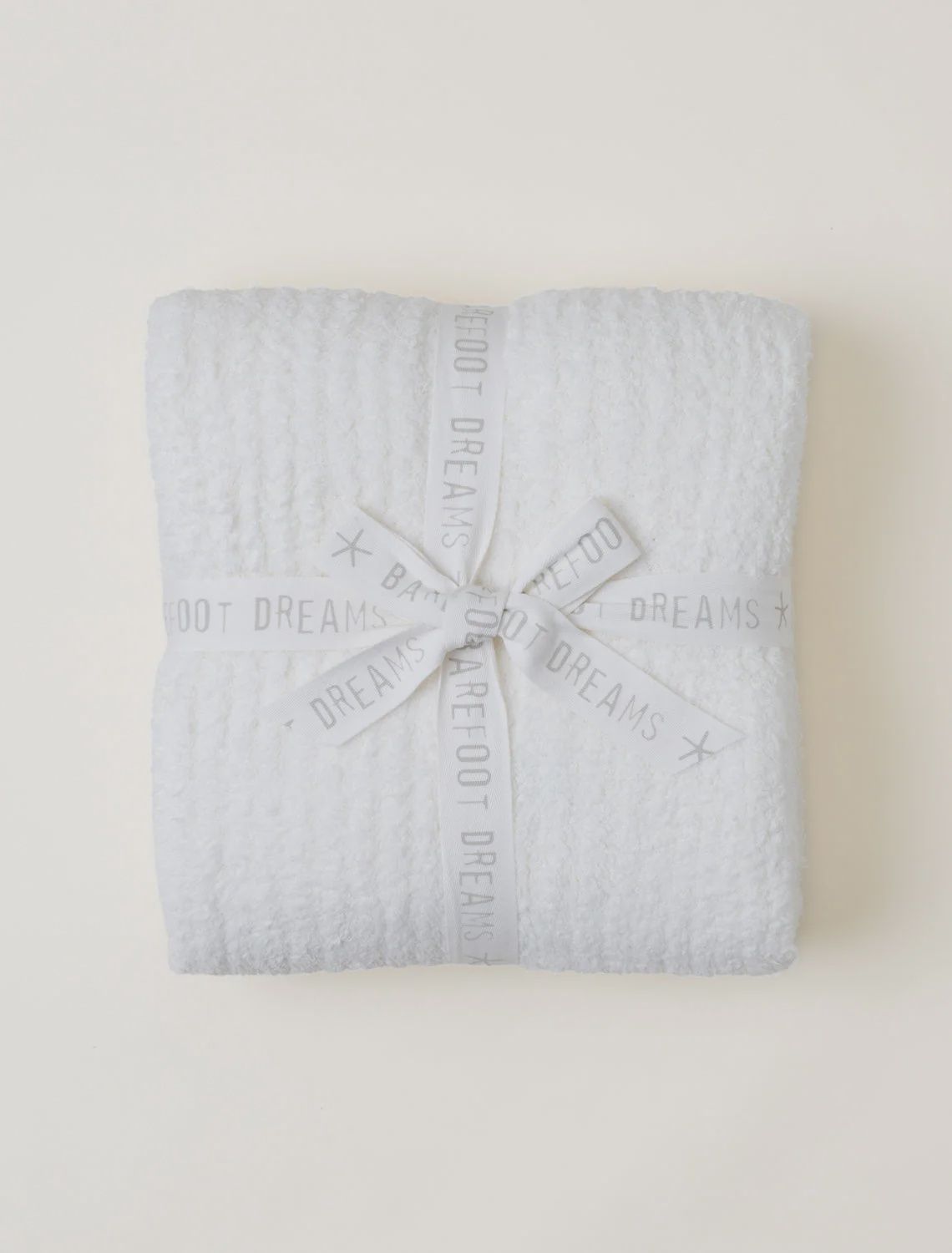 RIBBED THROW PEARL BLANKET