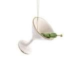 JEWELED MARTINI GLASS ORNAMENT
