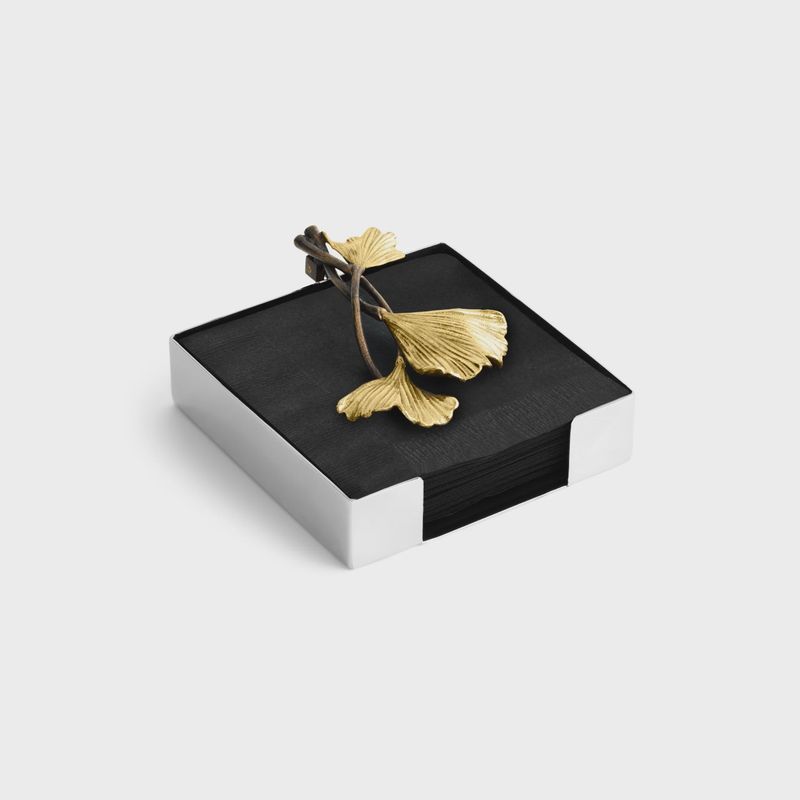 GOLDEN GINKGO COCKTAIL NAPKIN