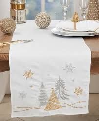 CHRISTMAS TREE SNOWFLAKE RUNNER
