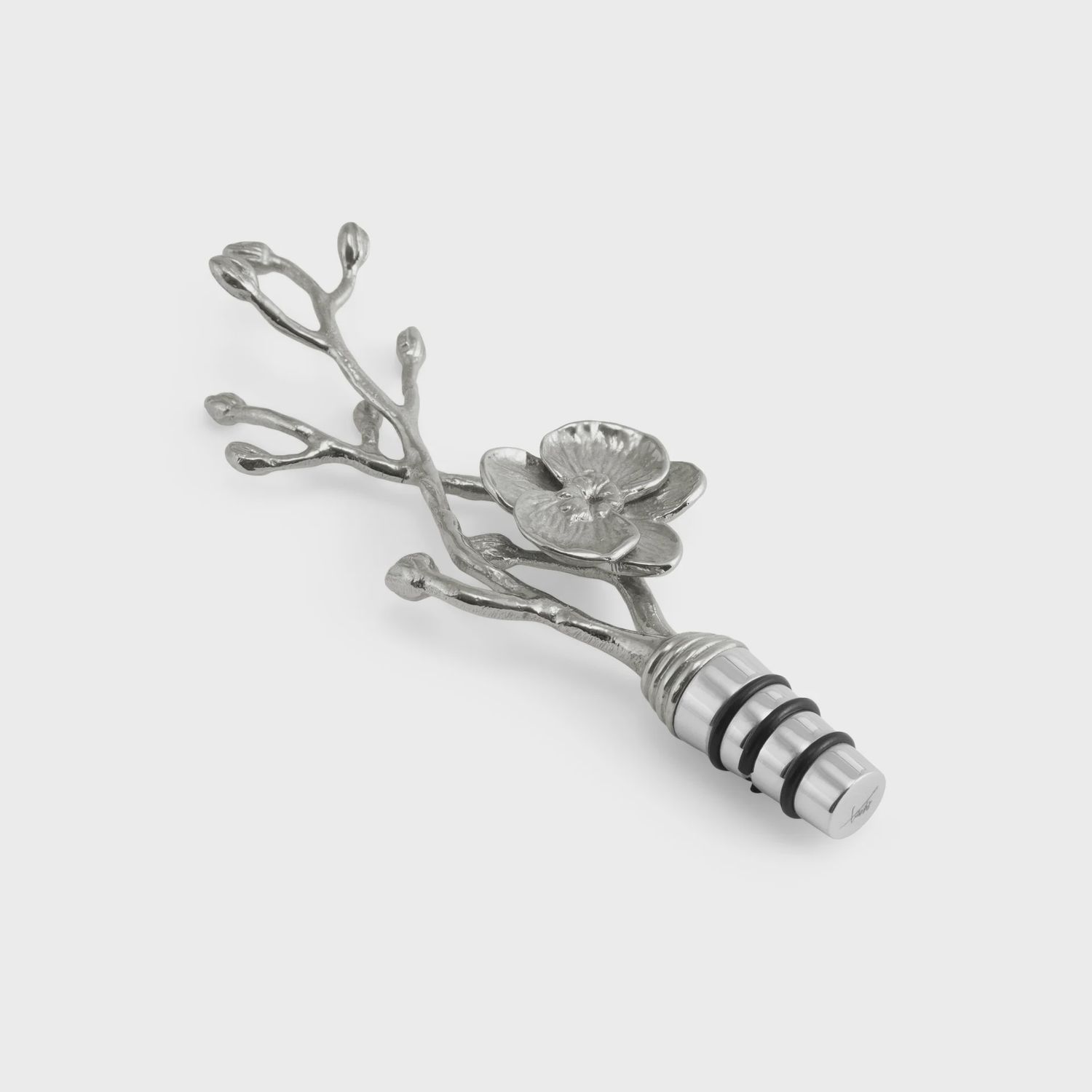 WHITE ORCHID WINE STOPPER