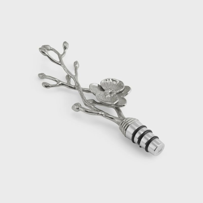 WHITE ORCHID WINE STOPPER