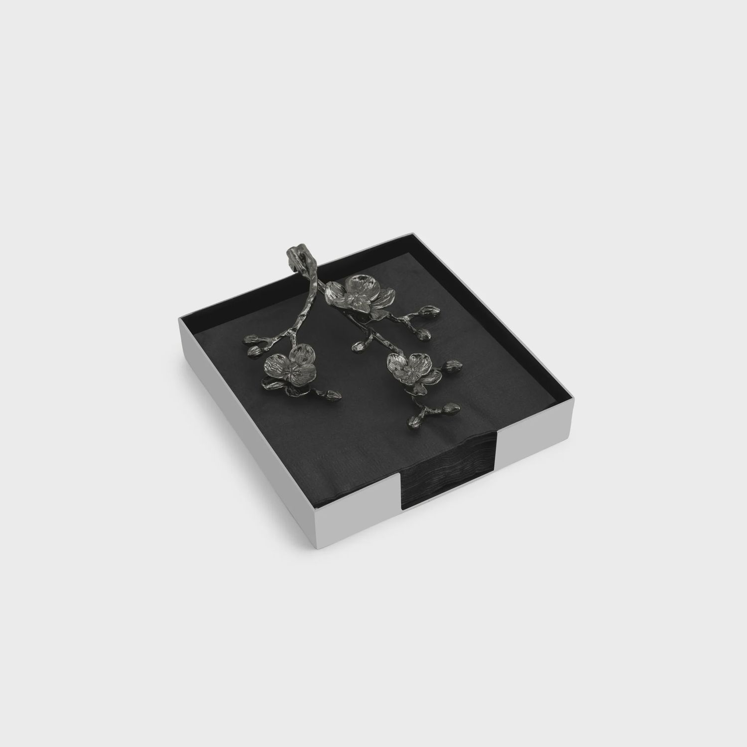 BLACK ORCHID DINNER NAPKIN HOLDER