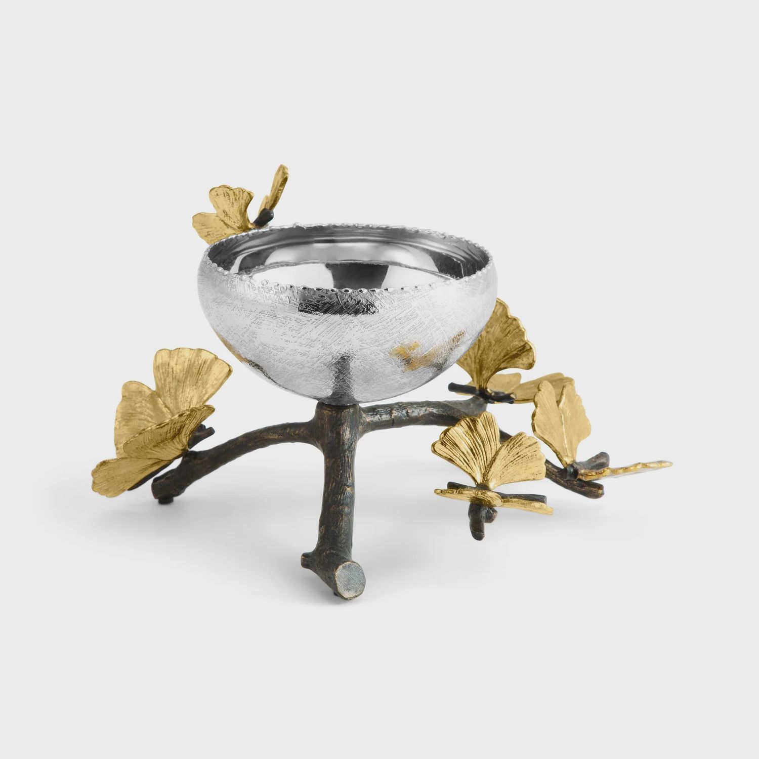BUTTERFLY GINKO GOLD NUT BOWL