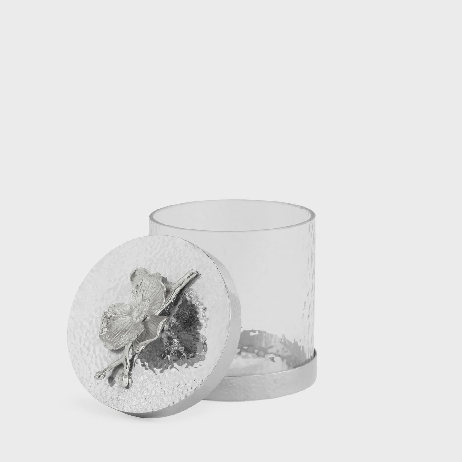 WHITE ORCHID CANISTER XS