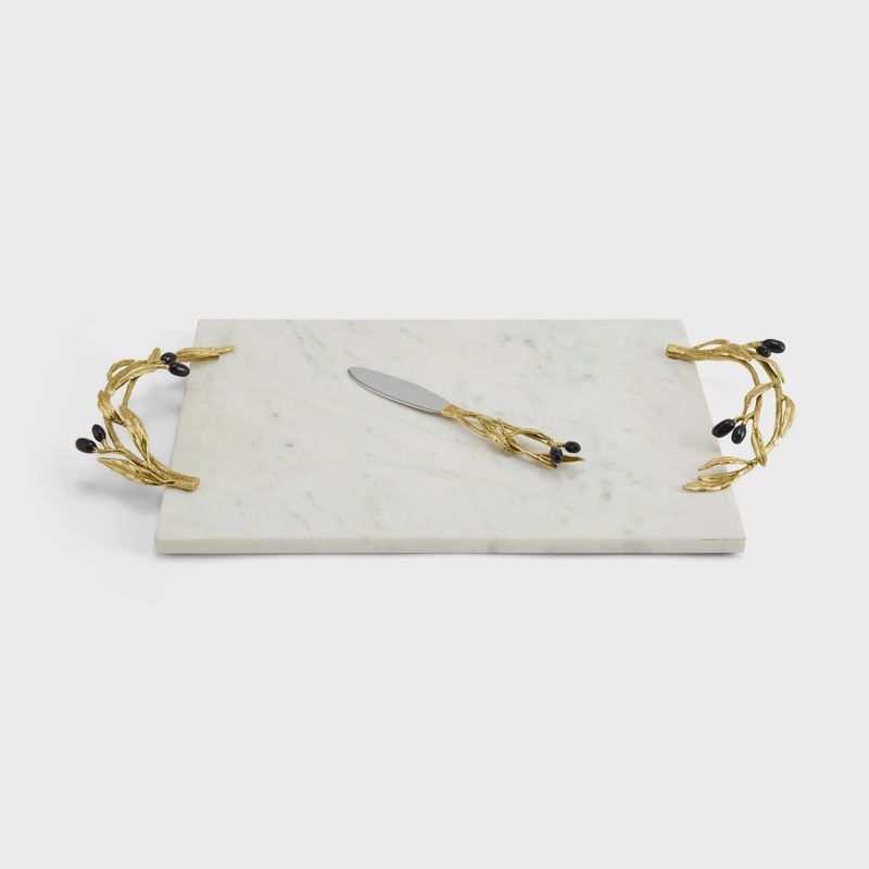 OLIVE BRANCH CHEESE BOARD WITH KNIFE