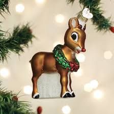 RUDOLPH RED NOSE REINDEER ORNAMENT