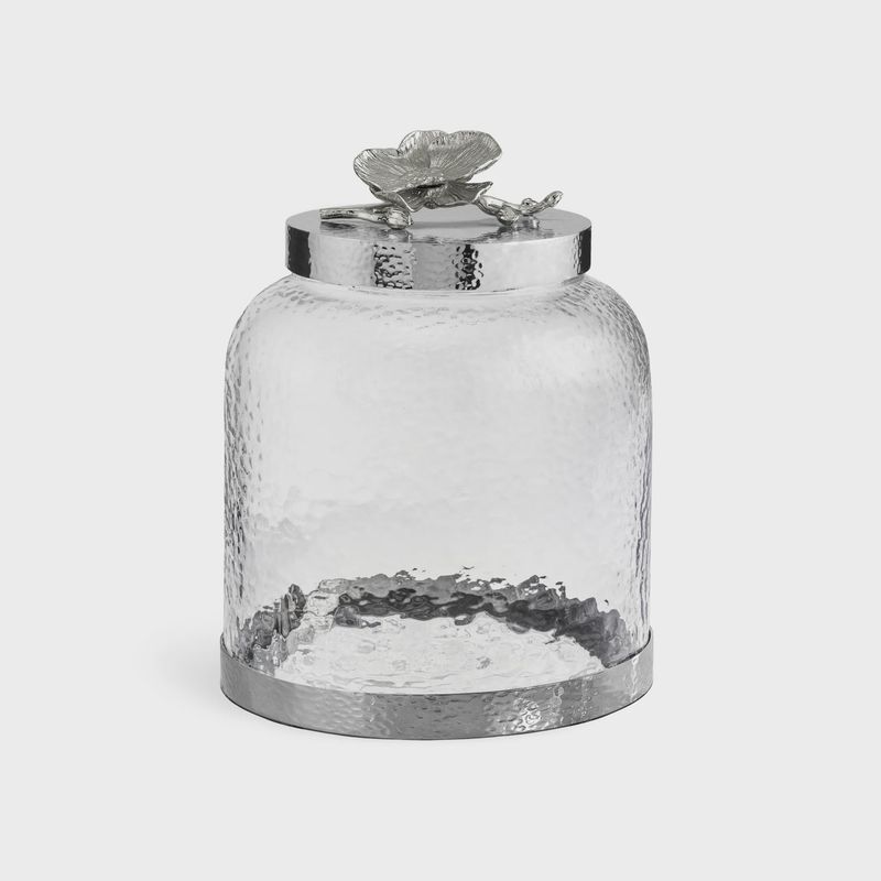 WHITE ORCHID COOKIE JAR