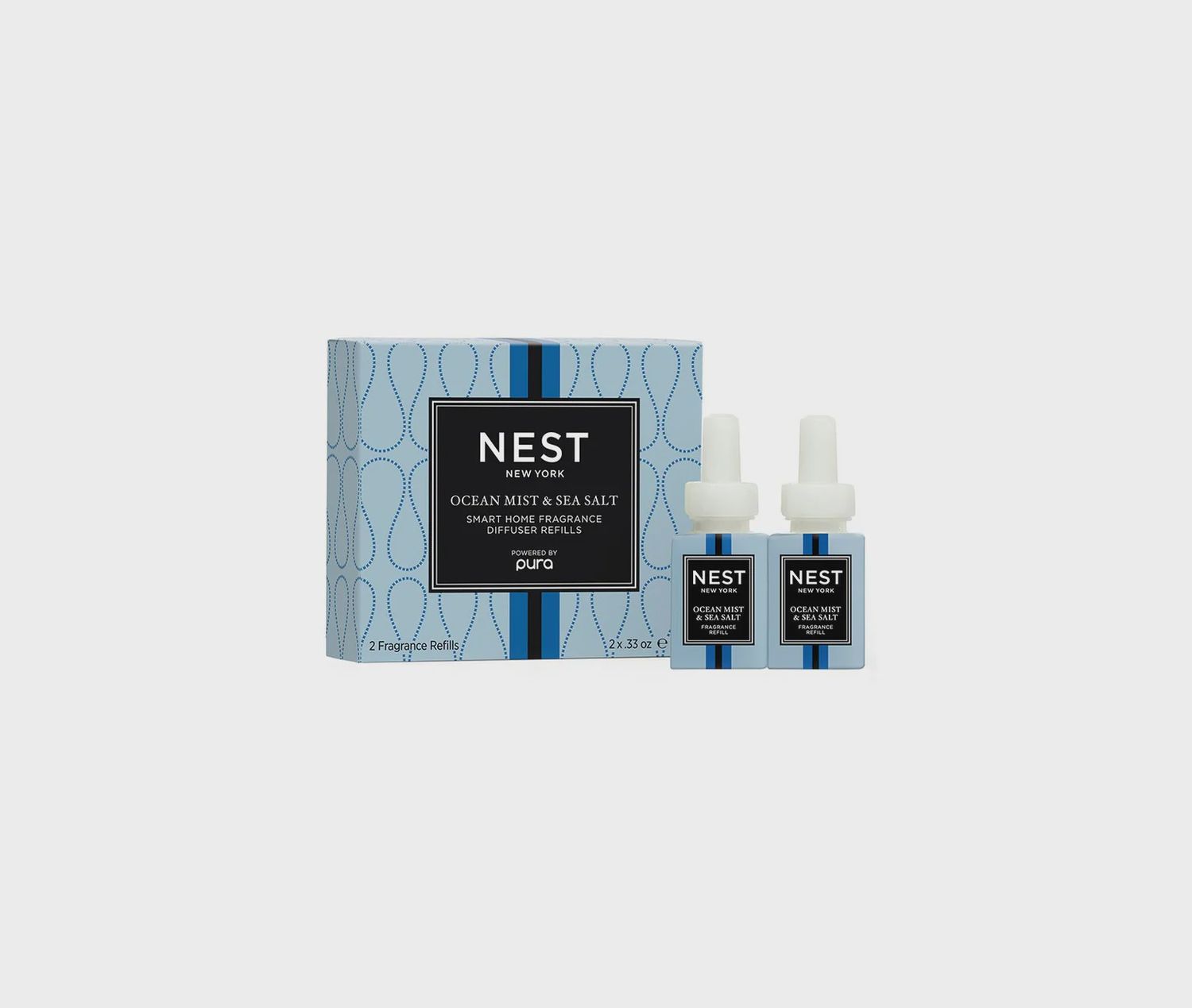 OCEAN MIST &amp; SEA SALT REFILL DUO FOR NEST X PURA SMART HOME FRAGRANCE DIFFUSER