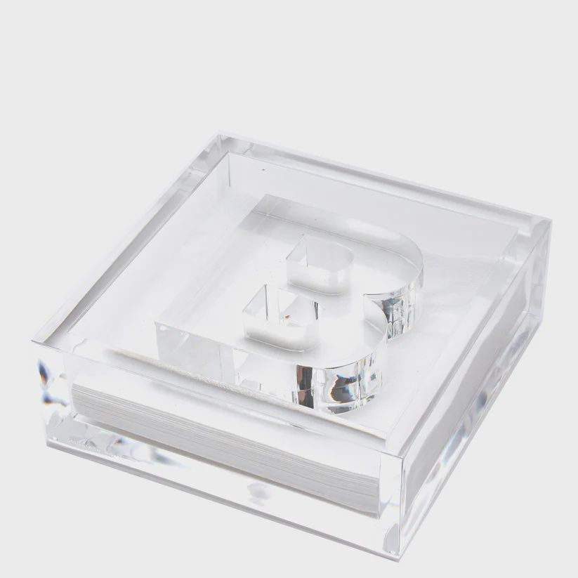 B INITIAL COCKTAIL NAPKIN HOLDER