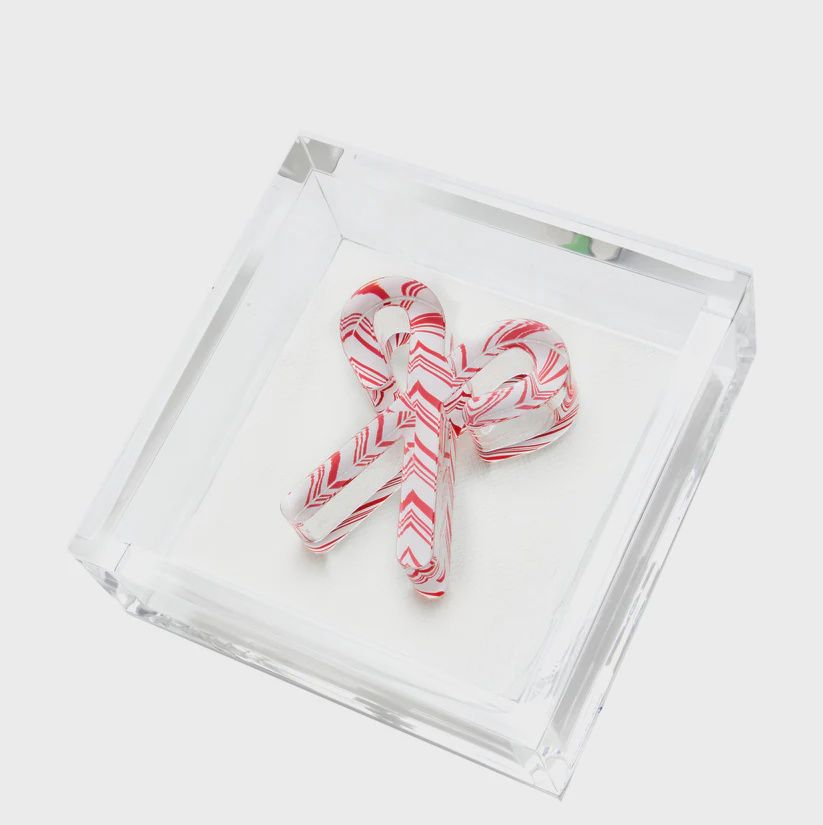 COCKTAIL NAPKIN HOLDER - CANDY CANE WEIGHT