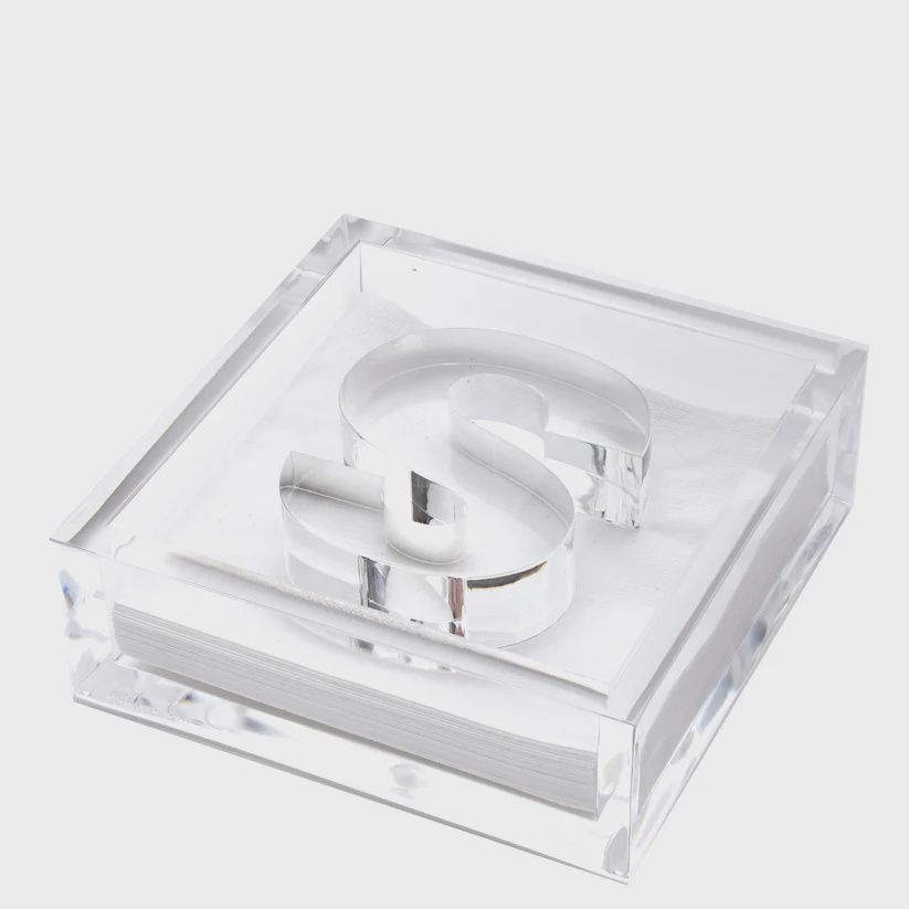 S INITIAL COCKTAIL NAPKIN HOLDER