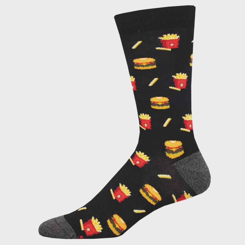 QUICK BITE BLACK SOCKS