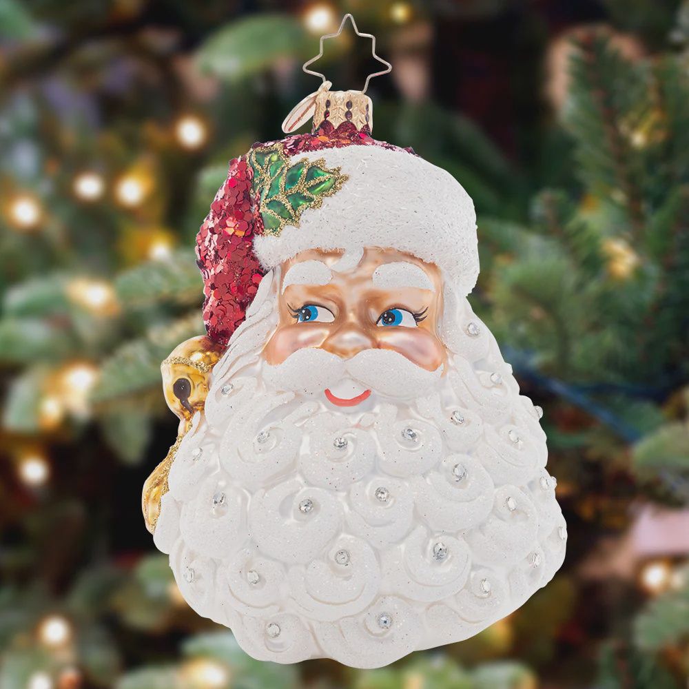 SPARKLING SAINT NICK ORNAMENT