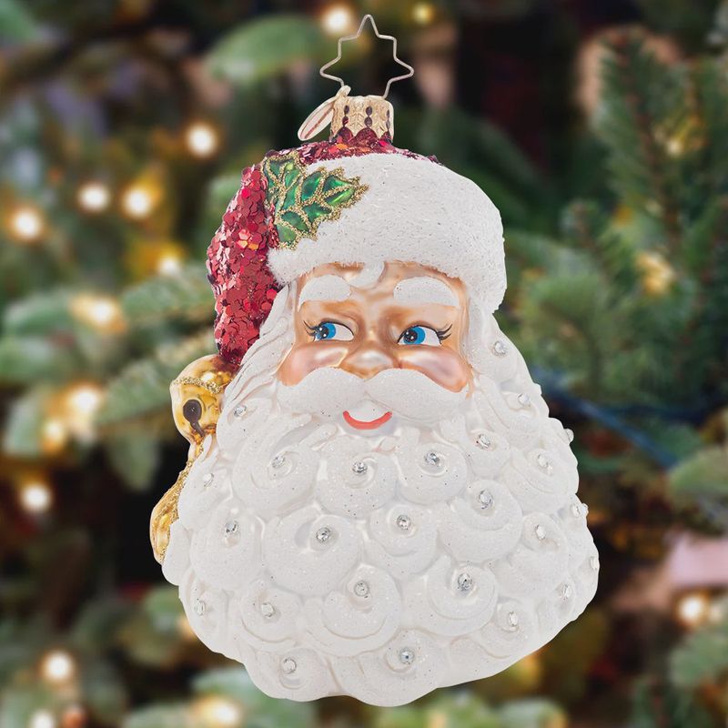 SPARKLING SAINT NICK ORNAMENT