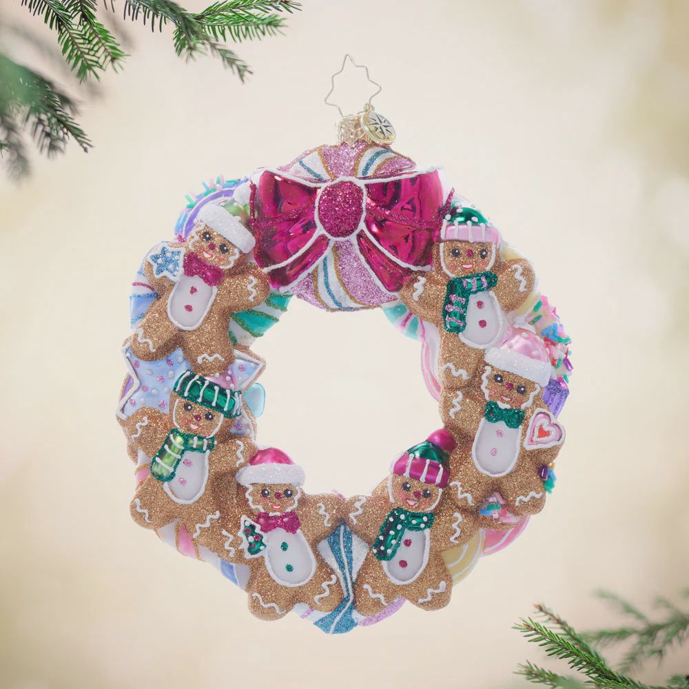 SUGARPLUM DANCING DREAMS WREATH ORNAMENT