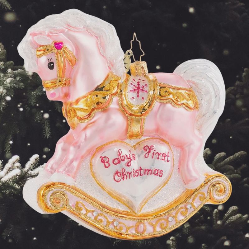 BABY&#39;S 1ST CHRISTMAS FILLY ORNAMENT
