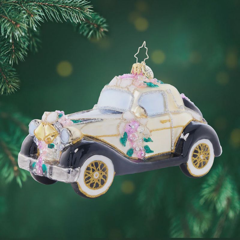 WEDDING DAY WHEELS ORNAMENT
