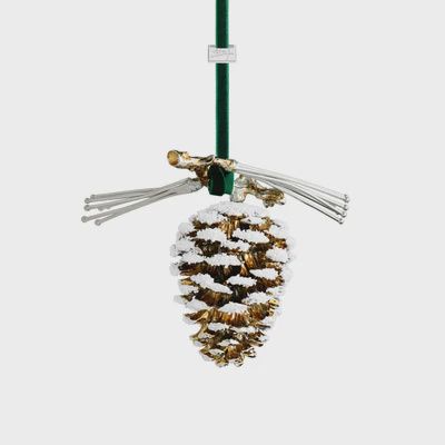 PINE CONE SNOWY ORNAMENT