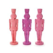 FLOCKED NUTCRACKER PURPLE