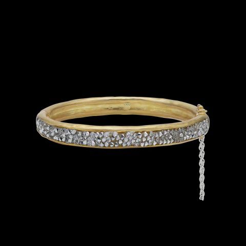WP KRISTAL HINGE BANGLE BRASS