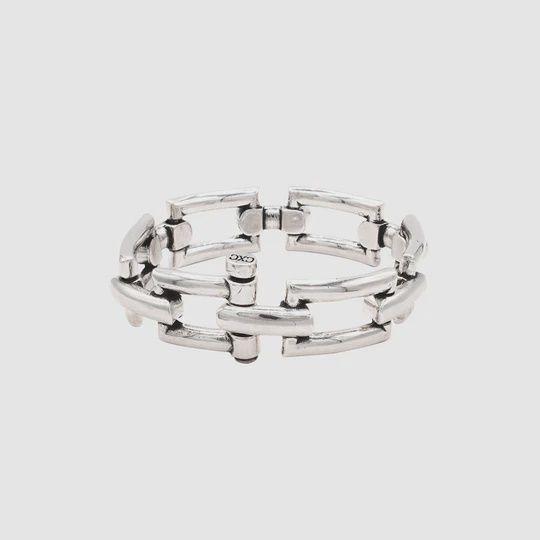 ARGAMEL SHACKLE SILVER BRACELET