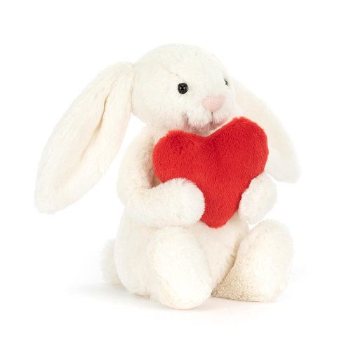 I AM LITTLE RED LOVE HEART BASHFUL BUNNY