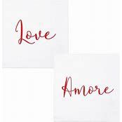 PAPERSOFT LOVE/AMORE COCKTAIL NAPKINS S/20