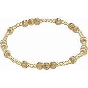 HOPE UNWRITTEN DIGNITY4MM BEAD BRACLET  GOLD