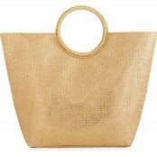 ADORA ROUND HANDLE TOTE, GOLD