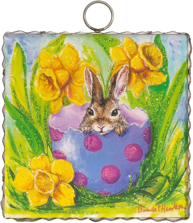 MINI HAMILTON BUNNY IN DAFFODILS