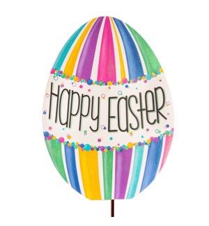 COLORFUL &quot;HAPPY EASTER&quot; EGG YARD SIGN