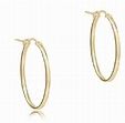 OVAL GOLD 1&quot; HOOP SMOOTH