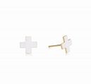 STERLING CROSS STERLING SILVER STUD