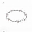ADMIRE STERLING 3MM BEAD BRACELET PEARL