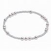 HOPE UNWRITTEN STERLING SILVER 4MM BEAD BRACELET PEARL