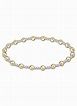 EXTENDS CLASSIC SINCERITY PATTERN 4MM BEAD BRACELET PEARL